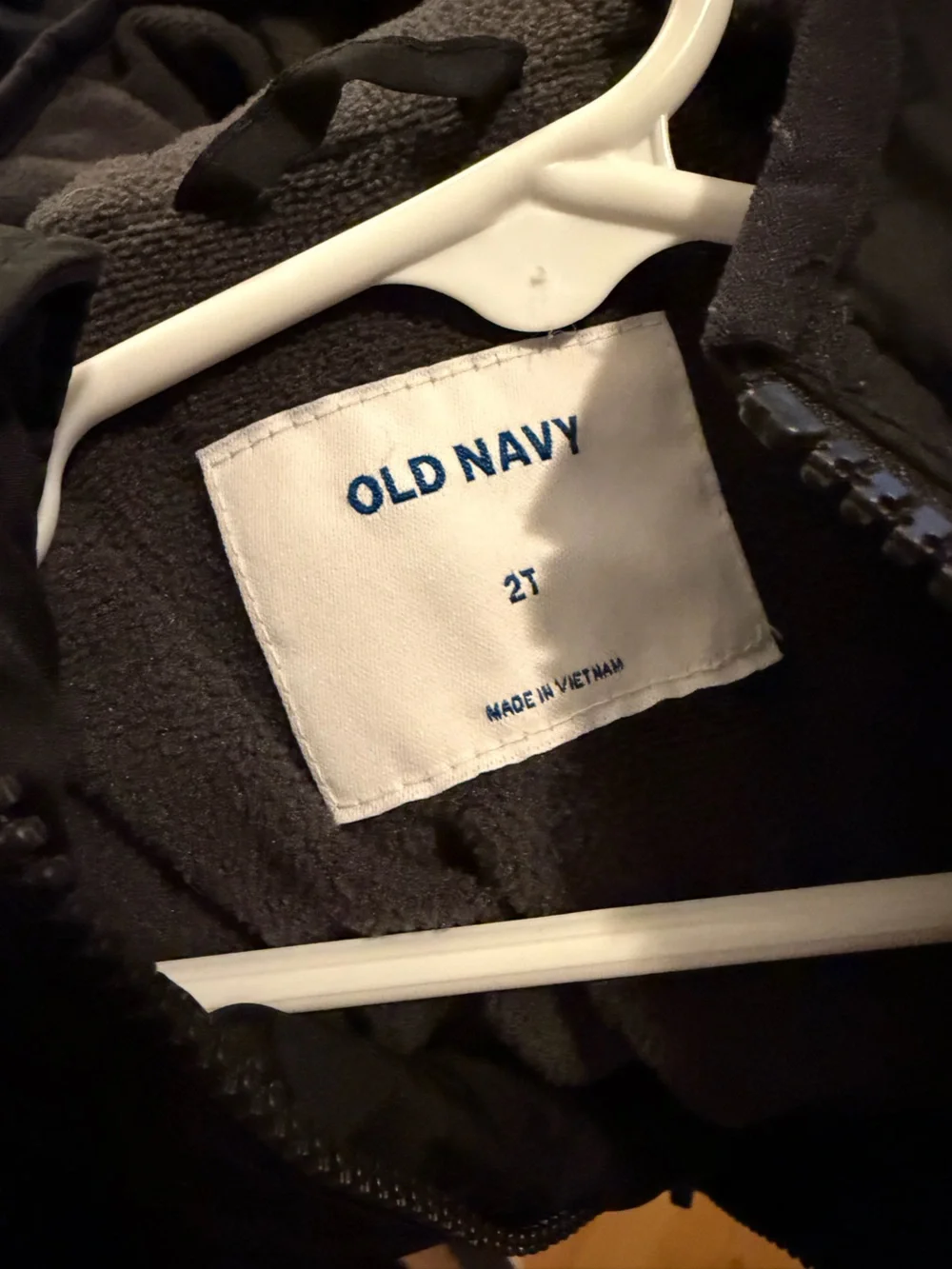 Old‎ Navy Black Kids Puffer Jacket with Hood Size 2T
